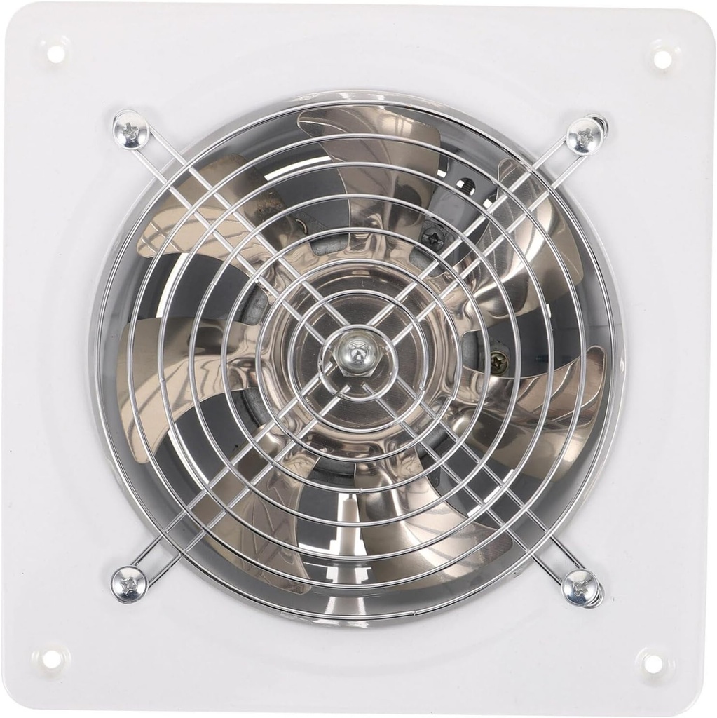 Kichvoe Kitchen Exhaust Fan Low Noise Ventilation for Bathrooms Garages Powerful Wall-mounted Design for Smoke Odor Removal Compact