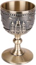 40ml Classical Metal Wine Cup Handmade Small Goblet Household Copper Wine Glass Carving Pattern