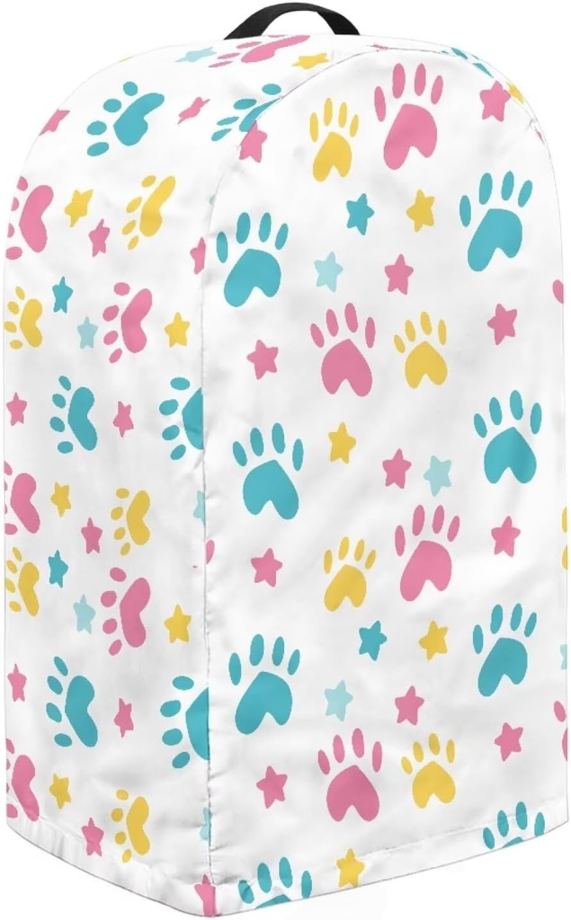 Paw Star White Washable Blender Dust Cover Polyester Dustproof Blender Protector with Top Handle Coffee Maker Food Processor Protection Covers