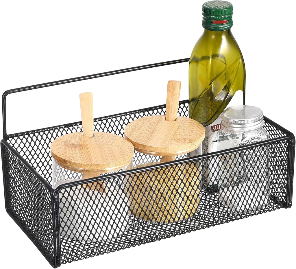 Wall Mounted Metal Basket Iron Wire Mesh Baskets Hanging Shower Fruit Vegetable Holder Organizer Kitchen Wall Basket for Bathroom Kitchen