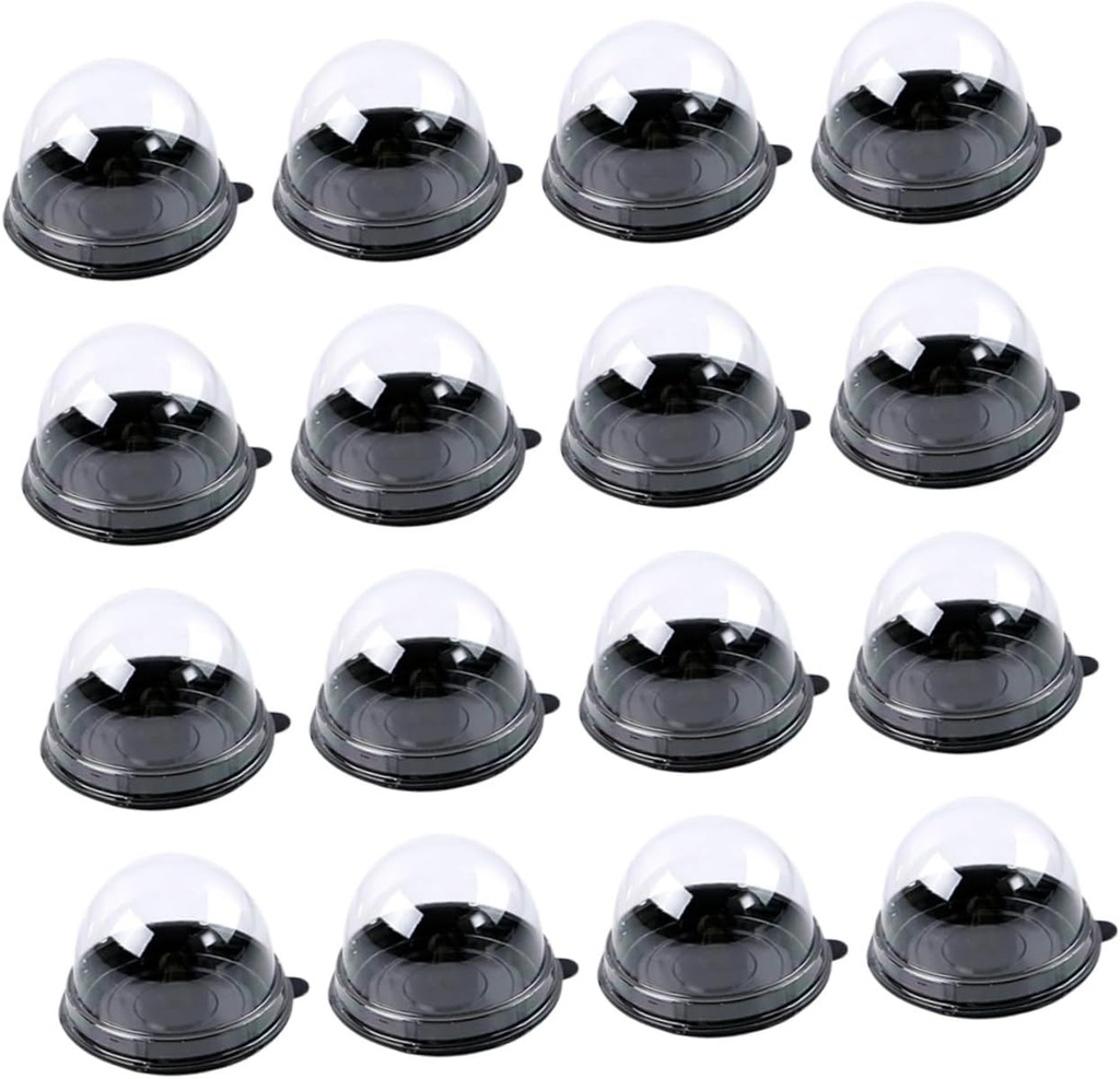 Veemoon 150pcs Elegant Moon Cake Holder Dessert Wrapping Box for Baking Round Cake Storage Container