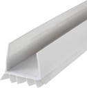 M-D Building Products Vinyl Cinch® U-Shape Door Bottom Seal, Slide-On Weatherstripping Draft Stopper, Easy to Install, Fits 36” x 1-3/4” Doors, Fills 3/8”- 3/4” Gaps, 43336, White