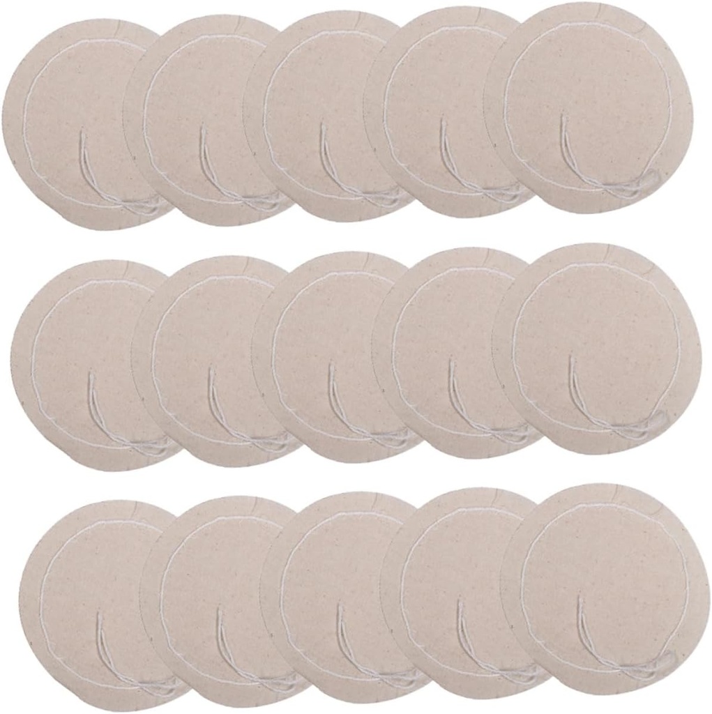 20pcs Espresso Maker Filter Cotton Reusable Strainer for Coffee Pot Filter Cloth Practical Tool for