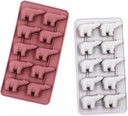 Polar Bear Ice Cube Mold Silicone Popsicle Maker with Lid for Diy Ice Cream Cake Pink for Parties Refreshing Drinks