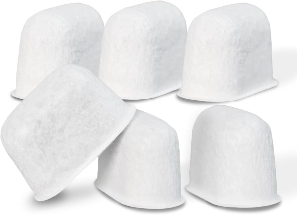 Activated Carbon Water Filter Replacement for KitchenAid Espresso Machine KES6551 Series - Premium 6-Pack Charcoal Water Filters Replacement Part