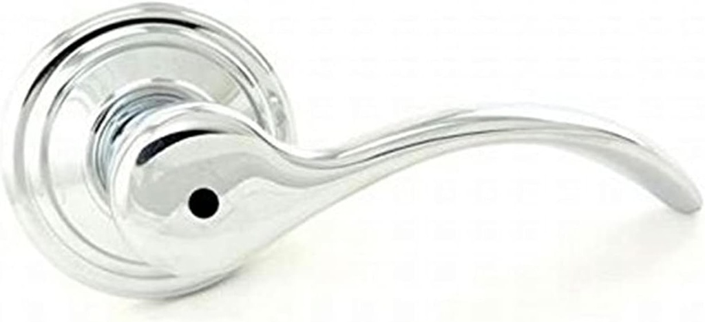 Kwikset 730PML-26 Pembroke Lever Privacy Door Lock with 6AL Latch and RCS Strike Bright Chrome Finish