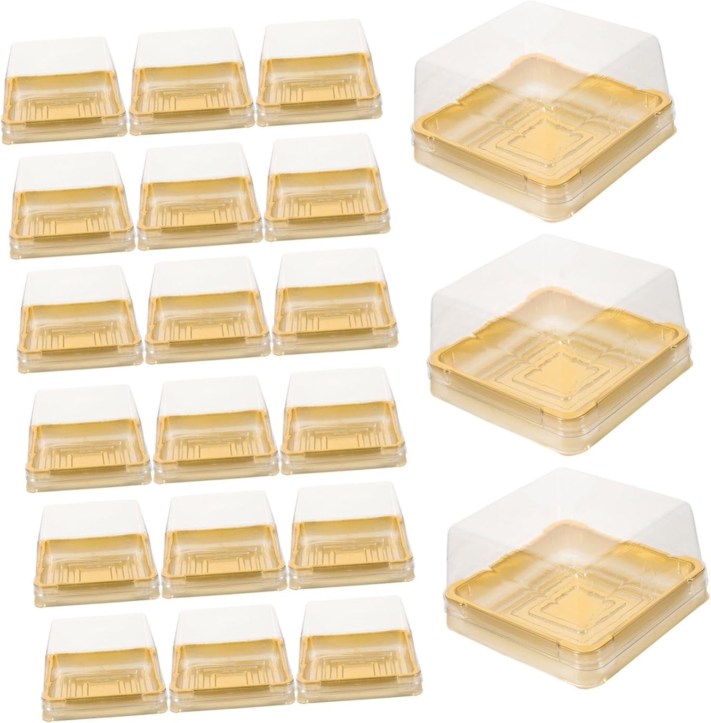 50pcs Mini Cupcake Boxes Mooncake Packaging Box Cake Dome Muffin Containers