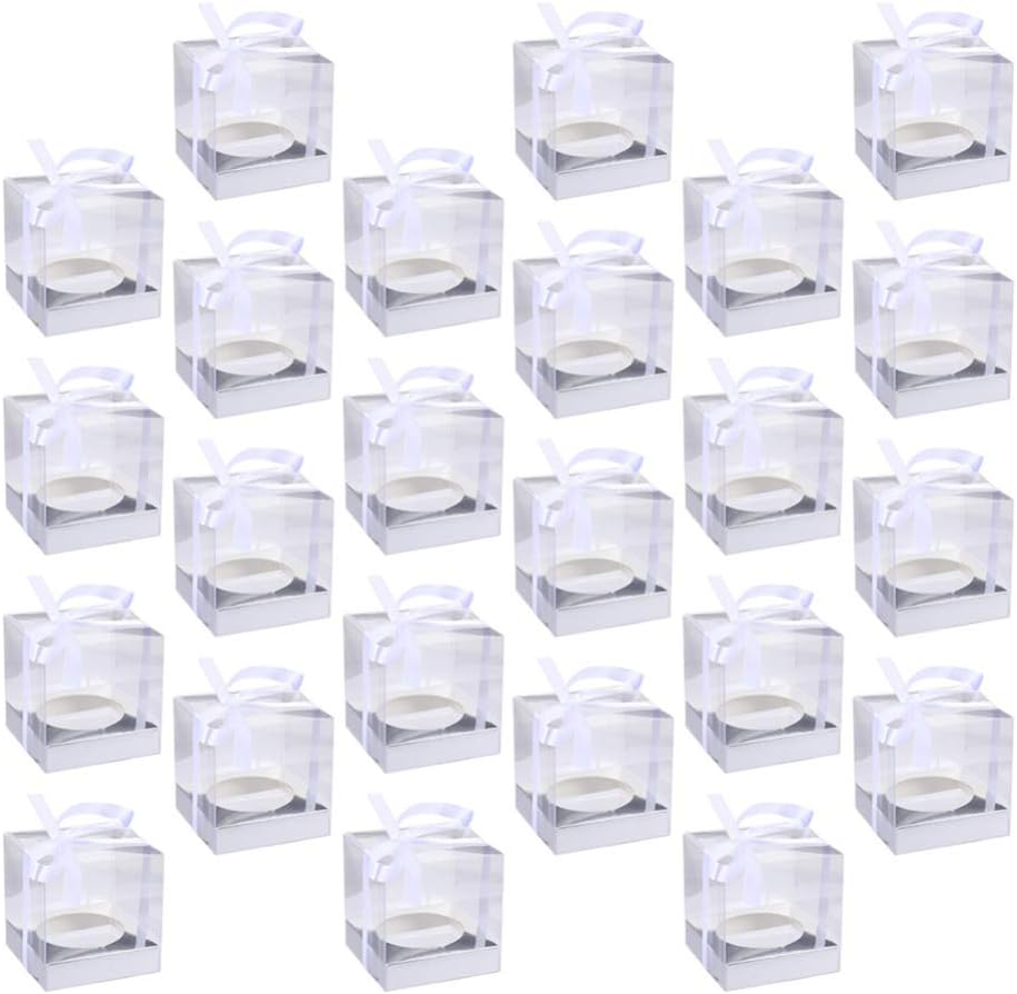 DOITOOL Pcs 1 Cake Box Food Wrapping Bags Mini Cake Dome Storage Cubes with Lid Clear Cake Bakery Packaging Food Storage Cases Cake Stand Clear Candy Bags Pvc Baby Macaron Carrier Box