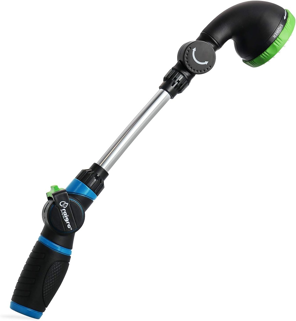 Lawn and Garden 16" Hose Nozzle, Shower Water Wand Sprayer - Thumb Control Sprayer.