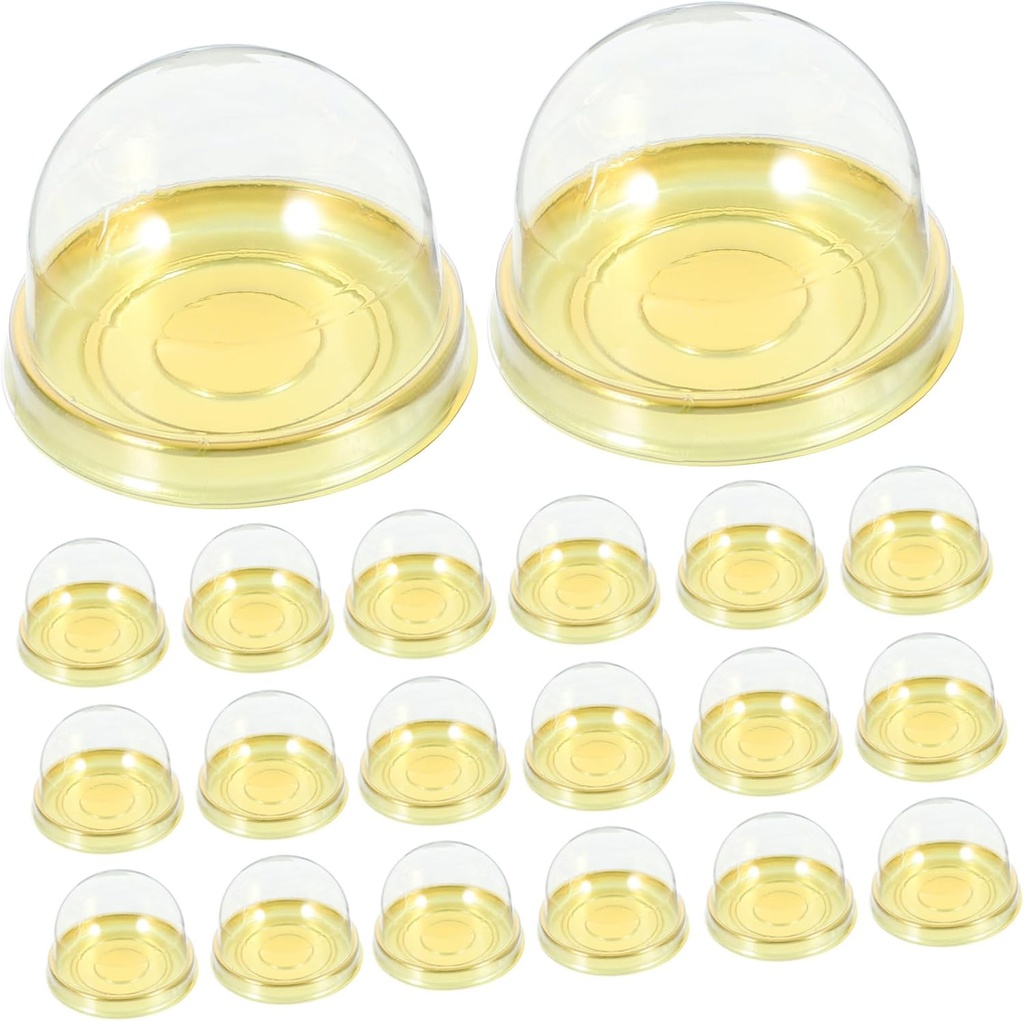 50pcs Moon Cake Boxes Mini Cake Box Cupcake Container Single Holders for Birthday Parties Holiday Events