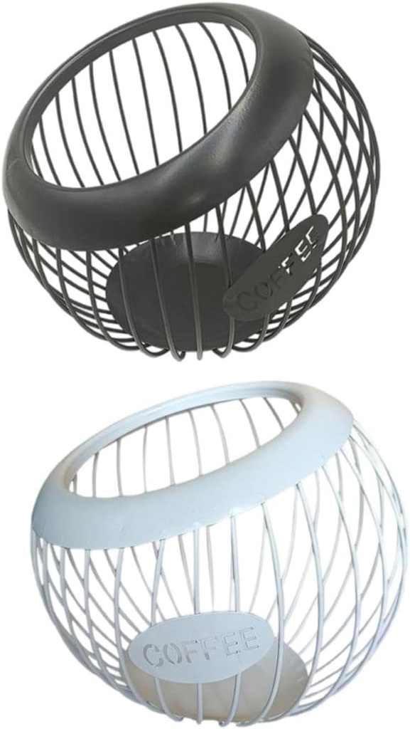 2 PCS Coffee Pod Storage K Cup Holders, Counter Display Organizer for Kitchen, Office, Living Room, Large Capacity, Durable and Rust Resistant