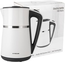 Epsilon Double Wall Electric Kettle 1100W – 1.7L Hot Water Tea Kettle & Hot Water Boiler with Auto Shut-Off, Boil Dry Protection, BPA-Free Stainless Steel Electric Teapot, Fast Boil, Cool Touch Design