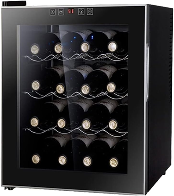 16 Bottle Compressor Wine Cabinet Refrigerator, Built-in Independent Wine Cellar, Digital Temperature Control, Tempered Glass Door