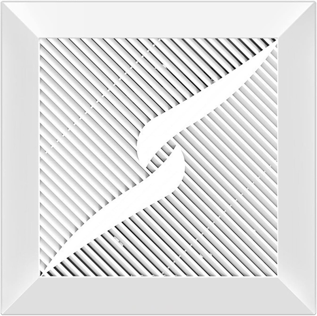 Ventilation Fan Ceiling Window Mounted Exhaust Fan, 8/10/12" Mute Bathroom Extractor Exhaust Fan, Square Ventilation Fans with Check Valve for Kitchen Toilet Ventilating(8 in 250x250cm)