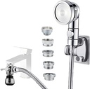 Sink Faucet Sprayer Attachment, Faucet Shower Sprayer with 59" Stainless Steel Hose for Hair Washing&Pet Shower for Bathroom Bathtub, Kitchen,Garden Tub,Utility Laundry Tub
