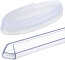 Gump's grocery U Shape Bathroom Seal, Transparent Shower Screen Seal, 3m (12mm)