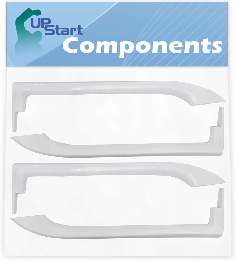 2-Pack 5304486359 Refrigerator Door Handles Set Replacement for Frigidaire FFTR18D2QW0 Refrigerator - Compatible with 5304486359 White Door Handles - UpStart Components Brand