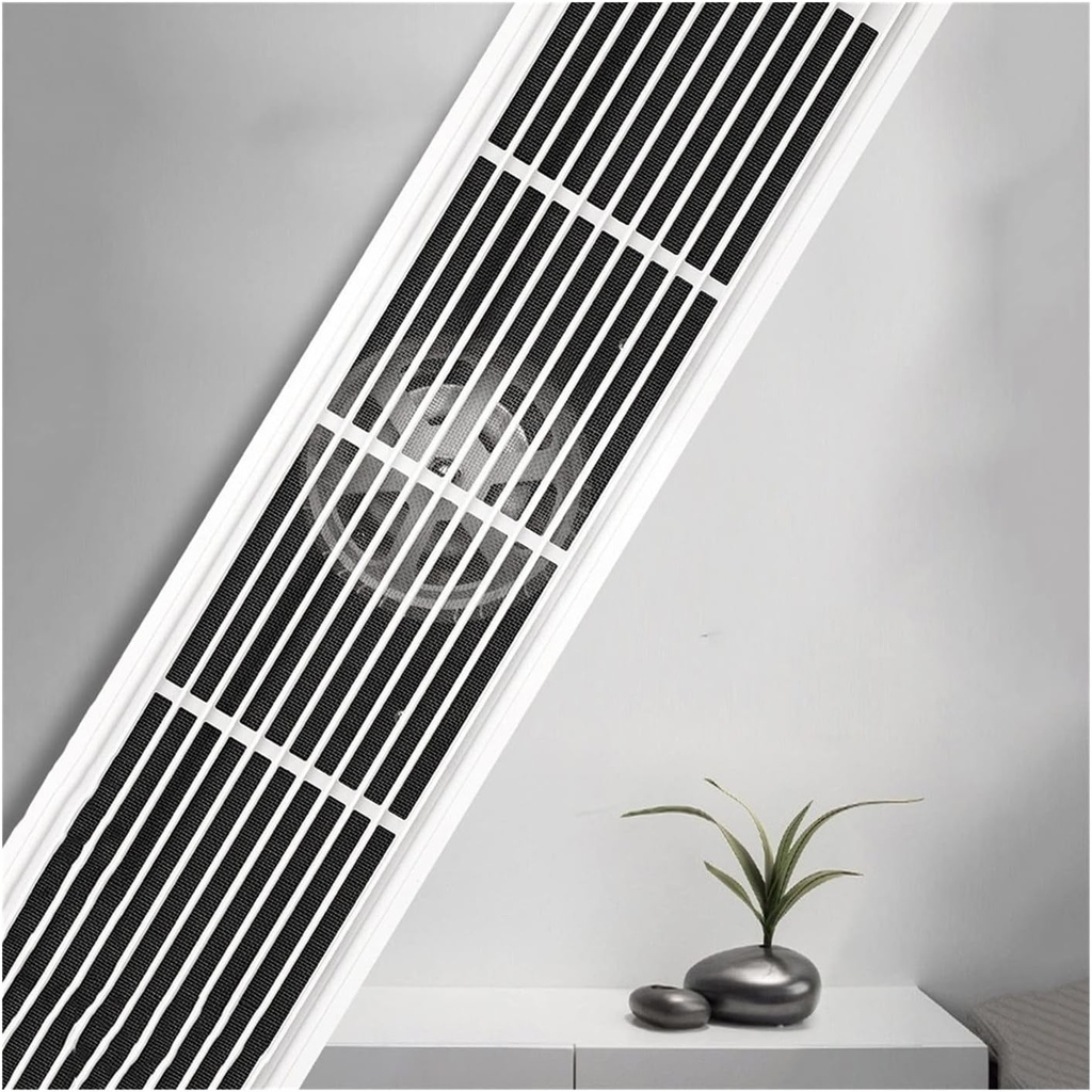 Exhaust Fan 15×60CM Ceiling Ventilation Fan, Rectangular Hidden Exhaust Fan, Powerful Low Noise Ceiling Ventilator Fan with Filter for Kitchen Bathroom Ventilation Extractor Vent Fans