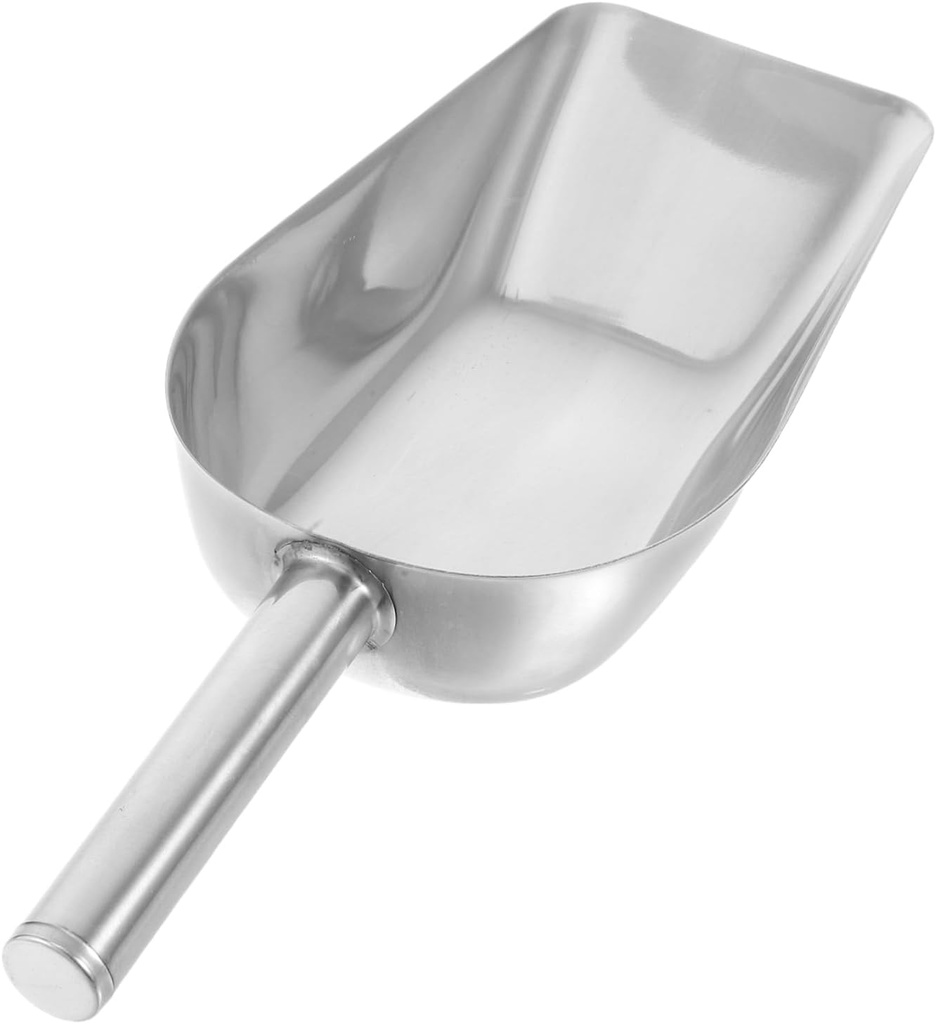 Commercial Ice Shovel Large Stainless Steel Ice Scoop Skimmer for Home and Commercial Use
