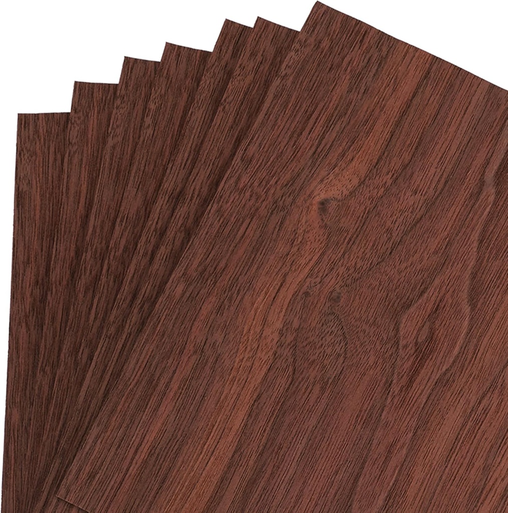 Walnut Veneer 8" X 8", 7-Piece