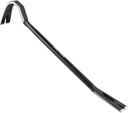 Klein Tools 66095 24-Inch Gooseneck Wrecking Bar and Nail Puller, Heavy Duty Forged Carbon Steel, Pry Bar for Demolition