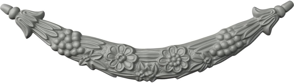 Ekena Millwork 26 1/4"W x 7 1/4"H x 1 1/8"P Palmetto Swag Small Onlay