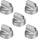 AMI PARTS WB03X24818 Knob Fit for GE Stove Knobs Replacements (5 Pack),Replace PS11729081 AP5989029 GE Profile Range Oven for JGB645EEK1ES JGB660EEJ1ES JGB700EEJ1ES, (Not Universal)