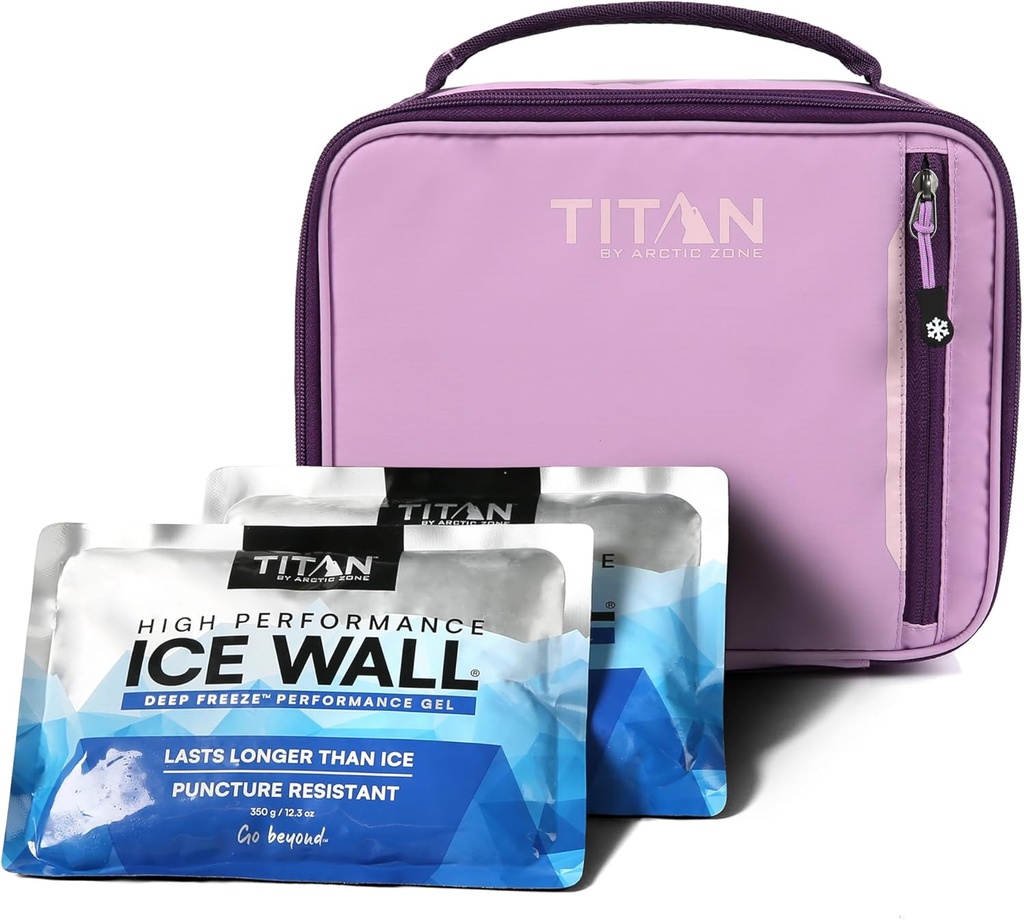 Titan Fridge Cold Lunch Box With 2 350g Ice Walls®, Lavender