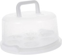 7-Pack PP Cupcake Carrier with Lid Portable Cake Storage Box for Muffins and Pies for Baking and Party Events