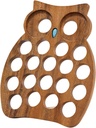 Owl Coffee Pod Holder Display Rack Wooden Decor Creative Hold 20 Coffee Pod Organizer for Cafes Bar Countertop Hotels