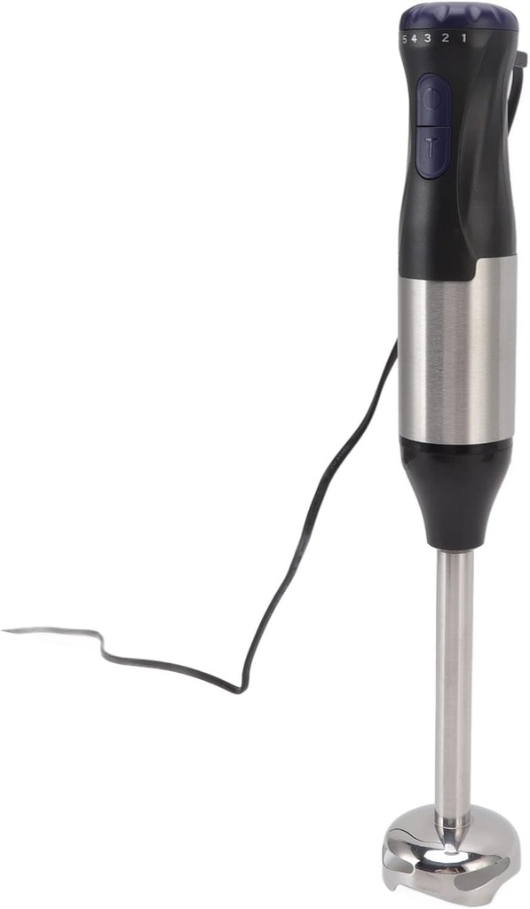 Hand Blender Set, 1000W 5 Speed Electric Handheld Hand Mixer Stick with 500ML Ground Meat Bowl, 700ML Grinding Cup, Stainless Steel Stick Blender Food Processor for Egg Food Juicing Meat Mixing