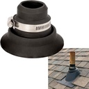 Roof Collar Repair Boot Vent Flashing - Fits 1.5"-2" Pipe, Made in The USA
