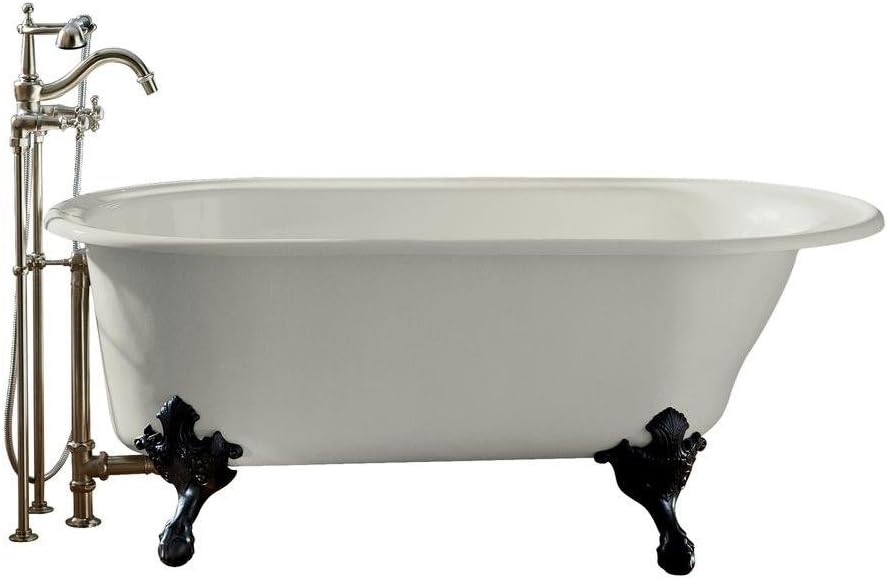 Kohler K-710-W-0 Freestanding Historic Clawfoot Bathtub White