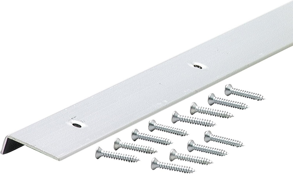 M-D Building Products 69450 3/16 in. x 13/16 in. x 72 in. Satin Clear Moulding Edge w/Screws