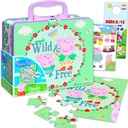 Peppa Pig Tin Lunch Box with Puzzle Set - Bundle with Tin Lunch Box, 48 Piece Puzzle for Kids Plus Stickers, More | Peppa Pig Activity Set for Kids, Girls
