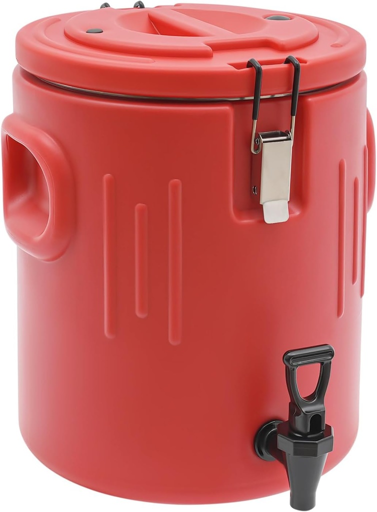 Insulated Beverage Dispenser - 21Qt Stainless Steel Hot and Cold Beverage Server with Spigot Handle, Commercial Thermal Container for Water Coffee Drink Catering Restaurant (5.3Gal)