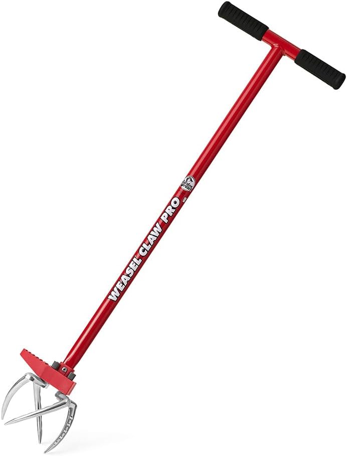 Garden Weasel Claw Pro – Black Grip | 3-in-1 Twist Tiller, Cultivator, Weed Puller & Soil Loosener | Gardening Hand Tool | 91336-A