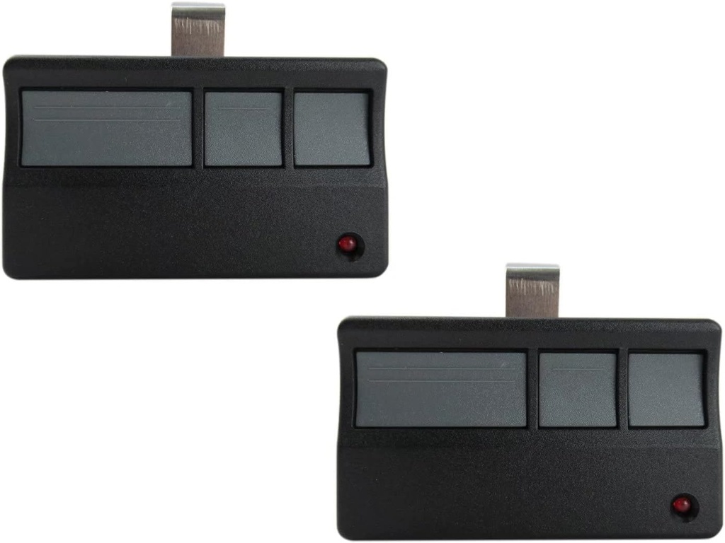 2X Replacement Garage Door Opener Remotes for LiftMaster 91LM, 92LM, 94LM, 96LM, 970LM, 971LM, 972LM, 973LM, 973W, 974LM, Keyless Entry 976LM 390MHz with Red or Orange Learn Button Openers 1997-2005