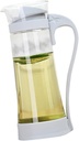 PRETYZOOM Glass Water Pitcher Transparent Kettle Comfort Grip Handle for Serving Juice Iced Tea and Beverages at Parties and Gatherings
