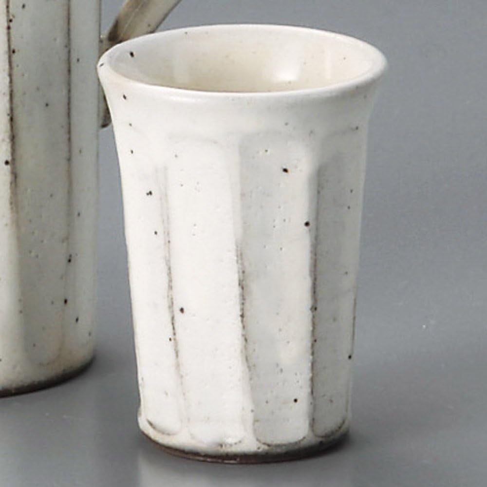 せともの本舗 Small Powdered Facing Cup (Small), 2.0 x 2.8 inches (5 x 7 cm), 1.8 fl oz (50 cc), 3.0 oz (85 g), Cold Sake Bowls, Restaurants, Stylish, Tableware, Commercial Use