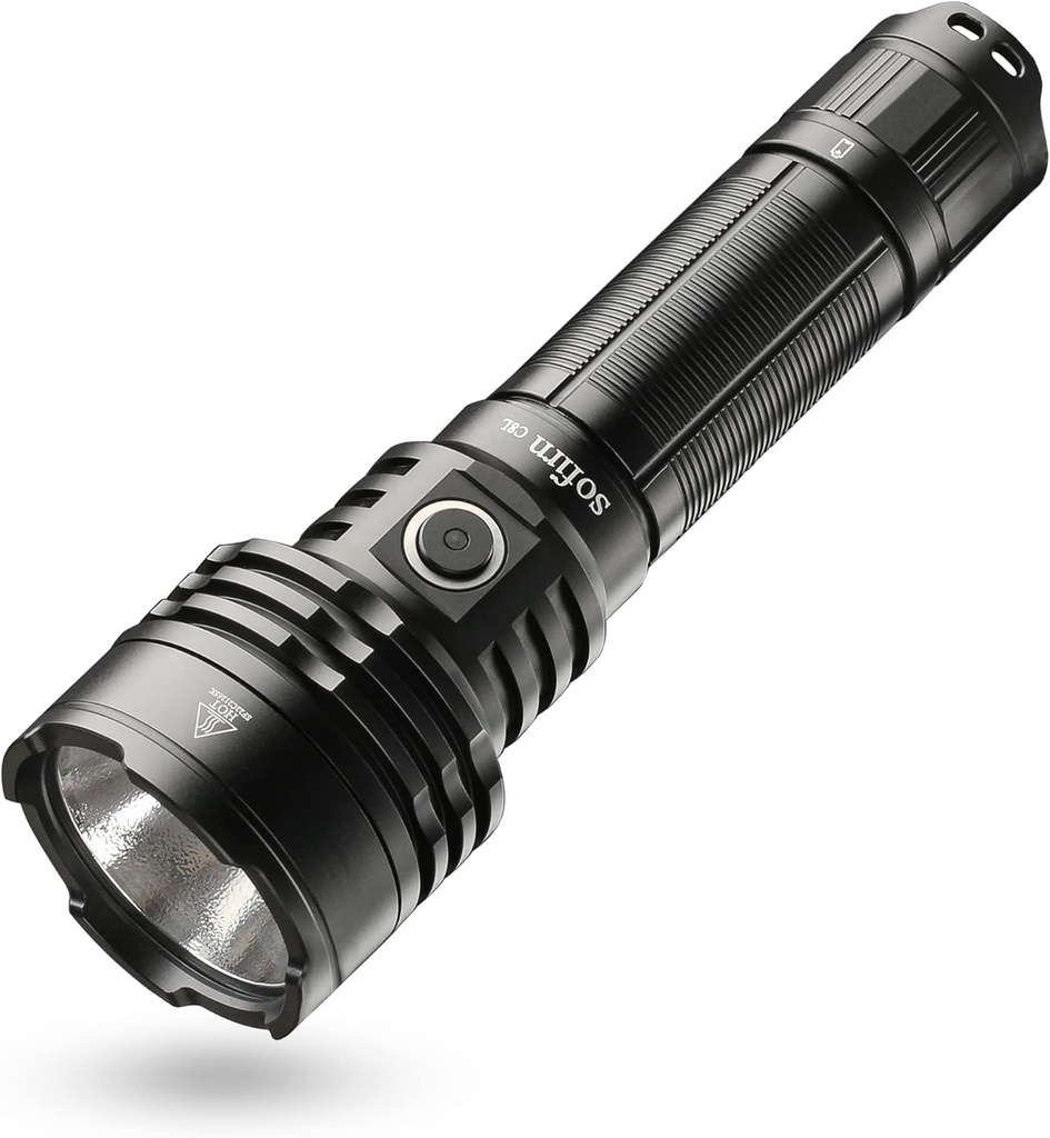 sofirn C8L Rechargeable Flashlight with 3100 Lumens, Tactical Flashlight Up to 531m, IPX8 Waterproof, for Emergency, Heavy Duty, Search and Outdoor Use
