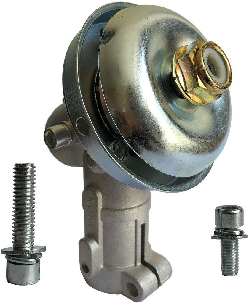 Universal Trimmer Gearbox Brush Cutter Replace Lawn Mower Gear Head Round Rod Garden Lawnmower Grass Trimmer Accessories,25.4mm 9 Teeth