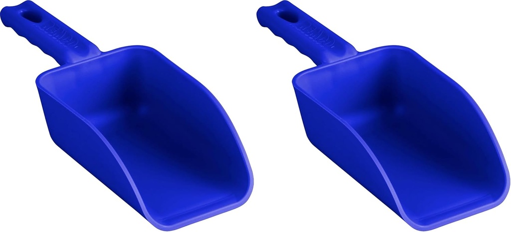 Vikan Remco 63003 Color-Coded Plastic Hand Scoop - BPA-Free Food-Safe Kitchen Utensils, Restaurant and Food Service Supplies, 16 oz, Blue (Pack of 2)