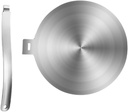 Stainless Steel Induction Diffuser Plate Adapter for Gas and Electric Stoves Heat Diffuser Removable Handle for Even Cooking and Versatile Use