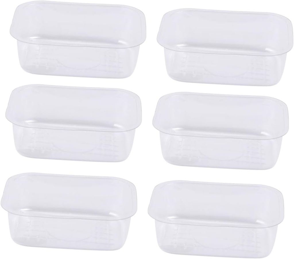 Mobestech 100Pcs Plastic Blister Tray for Moon Cake Mung Bean Sorbet Desserts Packing Inner Tray for Snacks and Baked Goods