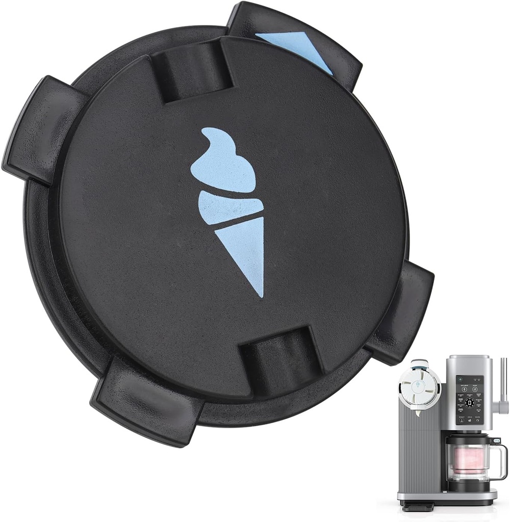 Dustproof Seal Lid for Ninja NC701 Ice Cream Maker - Ice Cream Pattern Design Swirl Pint Containers Accessories for Ninja Swirl Creami