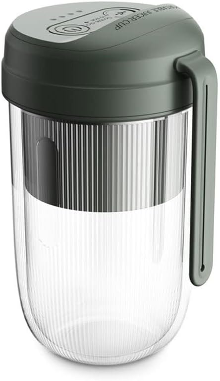 Portable Blender, Travel Blender, 300ml Mini Blender, Personal Mixer Fruit Rechargeable with USB (Color : Green)