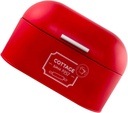 iplusmile Multifunctional Red Bread Box for Kitchen and Home Compact Storage Container for Bread Snacks Cosmetics Space Saving Organizer for Bakery Coffee Shop Picnic Travel Use