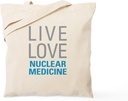 CafePress Nuclear Medicine Tote Bag Reusable Natural Beige Canvas Shopping Bag