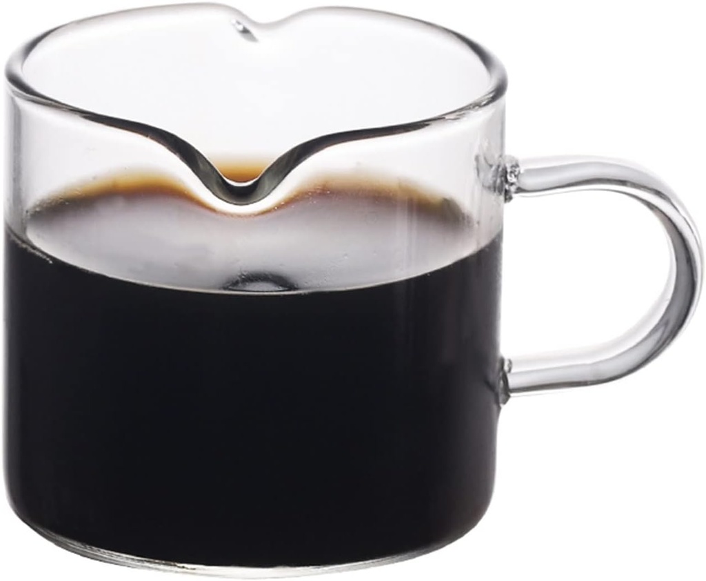 Large Glass Tea Cup, Coffee Cups with Handle, Espresso, Milk Frother, Frother, Creative Milk Cups, Sauce Glasses, 120ml